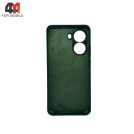 Чехол для Xiaomi Poco X7 Pro/Redmi Turbo 4 5G Silicone Case, темно-зеленого цвета