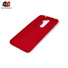 Чехол для Xiaomi Redmi Note 8 Pro силиконовый, мишка, красного цвета