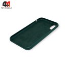 Чехол для Iphone XR пластиковый, Leather Case, зеленого цвета