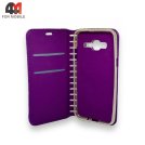 Чехол-книга для Samsung J3 2015/J3 2016/J310/J320 фиолетового цвета, New Case