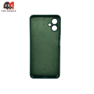 Чехол Samsung A06 Silicone Case, темно-зеленого цвета