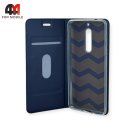 Чехол-книга для Nokia 5 2017 синего цвета, Skin