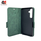 Чехол-книга для Samsung S25 зеленого цвета, Case