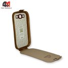 Чехол-книга для Samsung S3/I9300 низ, золотого цвета, Experts