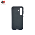 Чехол для Samsung S25 Leather Case, темно-синего цвета