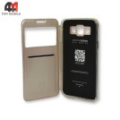 Чехол-книга для Samsung E7/E700 золотого цвета