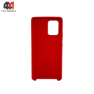 Чехол для Samsung S10 Lite/A91/M80s Silicone Case, красного цвета