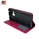 Чехол-книга для Xiaomi Redmi A3 в бок, бордового цвета