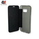 Чехол-книга для Samsung S7, бок, черного цвета
