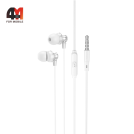 Наушники вакуумные Hoco M98, 3.5 mm, белый