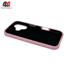 Чехол для Iphone 16 Leather Case, Labubu, розового цвета