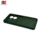 Чехол для Xiaomi Poco X7 Pro/Redmi Turbo 4 5G Silicone Case, темно-зеленого цвета