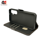 Чехол-книга для Samsung A26 шов, черного цвета, Case