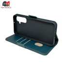 Чехол-книга для Samsung A26 шов, зеленого цвета, Case