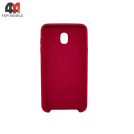 Чехол для Samsung J7 2018/J737 Silicone Case, малинового цвета