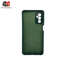 Чехол для Samsung M52 Silicone Case, темно-зеленого цвета