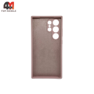 Чехол для Samsung S24 Ultra Silicone Case, пудрового цвета