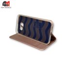 Чехол-книга для Samsung A7 2017/A720 розового цвета, Skin