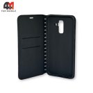 Чехол-книга для Samsung A6 Plus 2018/J8 2018  черного цвета, New Case