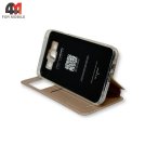 Чехол-книга для Samsung E7/E700 золотого цвета