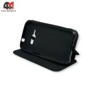 Чехол-книга для Samsung J1 Ace/J110 черного цвета, New Case