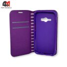 Чехол-книга для Samsung J1 Ace/J110 фиолетового цвета, New Case