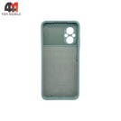 Чехол для Xiaomi Poco M5 Silicone Case, ментолового цвета