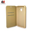 Чехол-книга для Samsung J4 2018/J400 золотого цвета, Case