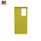 Чехол для Samsung Note 20 Ultra Silicone Case, желтого цвета