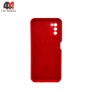 Чехол для Samsung A03s Silicone Case, красного цвета
