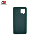 Чехол для Samsung A42 Silicone Case, темно-зеленого цвета