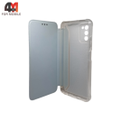 Чехол-книга для Samsung A03s с усиленными углами, голубого цвета