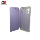 Чехол-книга для Samsung A03s с усиленными углами, лавандового цвета