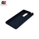 Чехол для Nokia 5 2017 силиконовый, матовый, синего цвета, Case