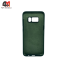 Чехол для Samsung S8 Plus Silicone Case, темно-зеленого цвета
