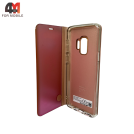 Чехол-книга для Samsung S9 Plus clear view cover, розового цвета