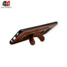 Чехол Samsung S8 Plus силиконовый с подставкой, коричневого цвета, Kanjian