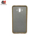 Чехол для Huawei Mate 10 силиконовый с блестками, золотого цвета