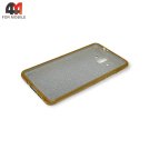 Чехол для Huawei Mate 10 силиконовый с блестками, золотого цвета