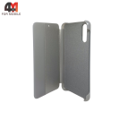 Чехол-книга для Huawei P20 clear view cover, серого цвета