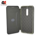 Чехол-книга для Nokia 5 2018 / 5.1 2018 бок ракушка, черного цвета