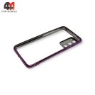 Чехол для Huawei P40 силиконовый с фиолетовым ободком