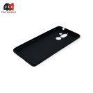 Чехол для Nokia 7 Plus силиконовый, матовый, черного цвета