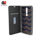 Чехол-книга для Nokia 3.1 Plus серого цвета