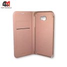 Чехол-книга для Samsung A7 2017/A720 розового цвета
