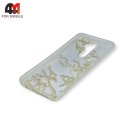 Чехол для Xiaomi Redmi Note 8 Pro силиконовый с попсокетом, желтого цвета