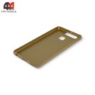 Чехол для Huawei P9 силиконовый с логотипом, золотого цвета