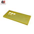 Чехол для Samsung S23 Ultra Silicone Case, желтого цвета