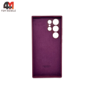 Чехол для Samsung S23 Ultra Silicone Case Premium, цвет марсала