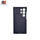 Чехол для Samsung S23 Ultra пластиковый, Leather Case, черного цвета